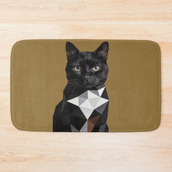 Item preview, Minimalist Black Cat Crystal Art designed and sold by KiraChie.