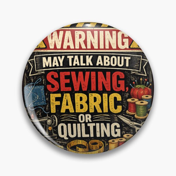 Item preview, Warning May Talk About Sewing designed and sold by MaryJoFabrics.