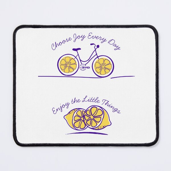 Item preview, Choose Joy Every Day Cute Lemon Bicycle Aesthetic designed and sold by KaBaRen.