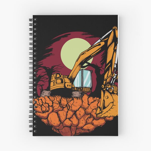 Item preview, Excavator on night designed and sold by damnoverload.
