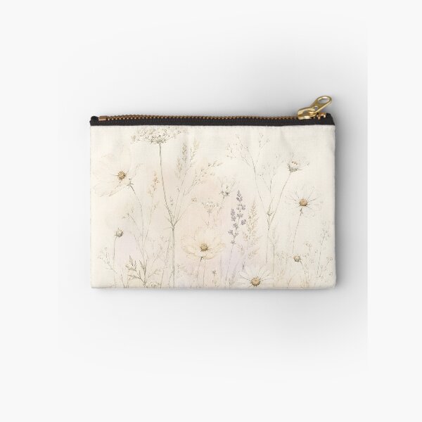 Item preview, Delicate Watercolor Wildflower Meadow Aesthetic Cream Floral designed and sold by ChubbyGoong.