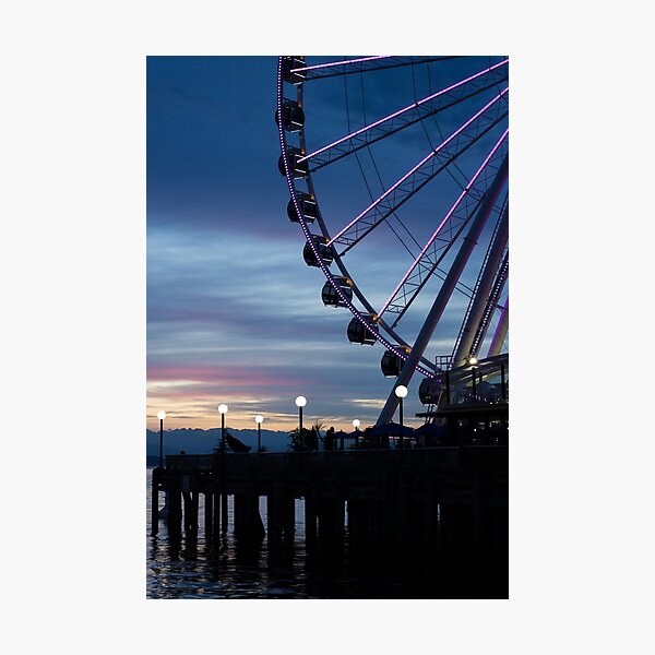 Item preview, Seattle Waterfront at sunset designed and sold by antoinex.