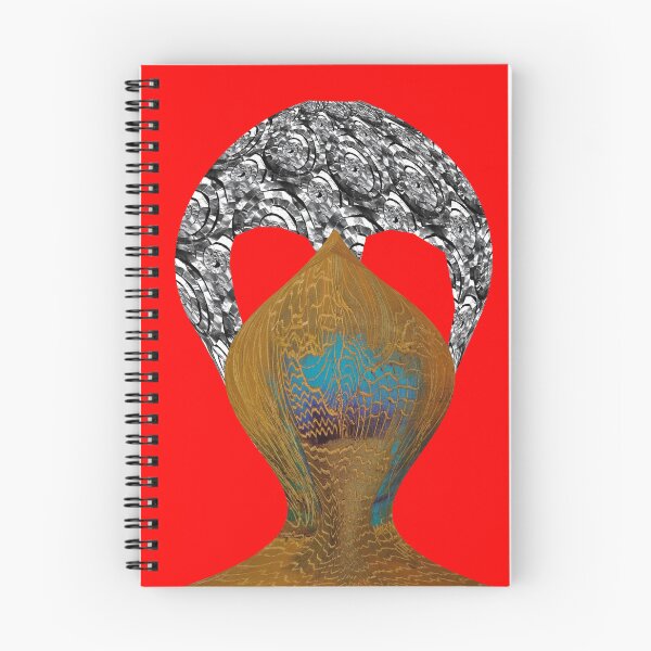 Item preview, Aluminum Head With Mask - Abstract Surrealist Metalic Art designed and sold by MAMA LXXVIII: Art by Marsailhe Milward.