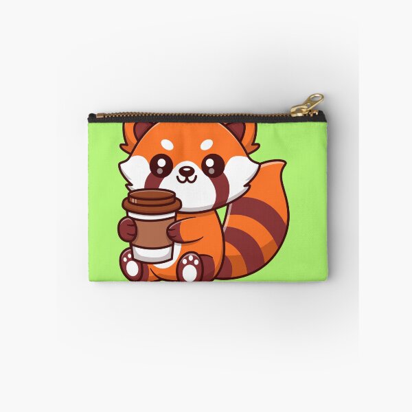 Item preview, Cute Red Panda Drink Coffee designed and sold by BantulArt.