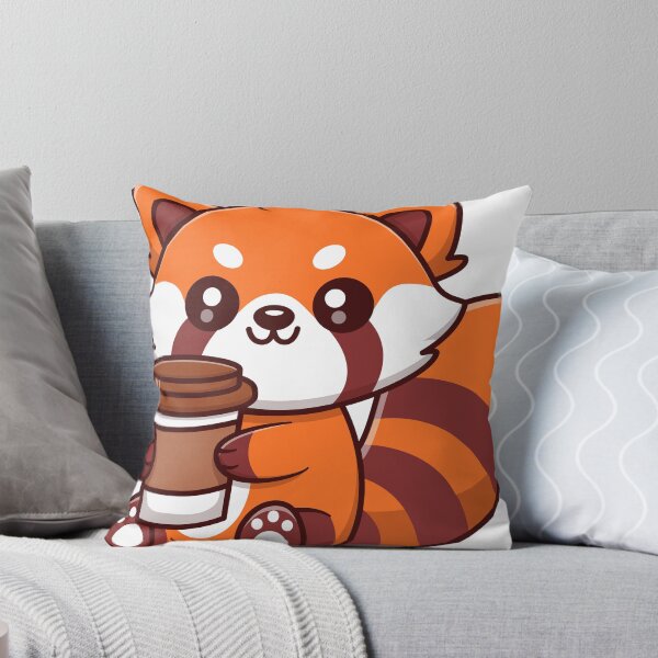 Item preview, Cute Red Panda Drink Coffee designed and sold by BantulArt.