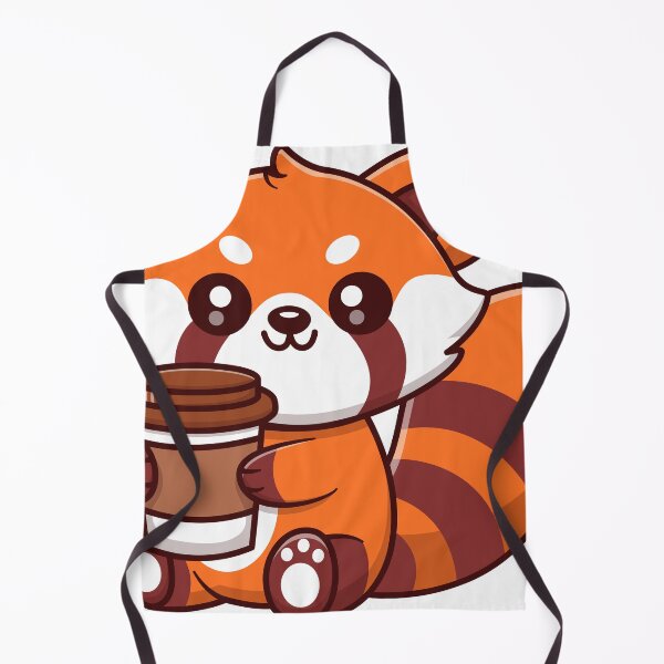 Item preview, Cute Red Panda Drink Coffee designed and sold by BantulArt.