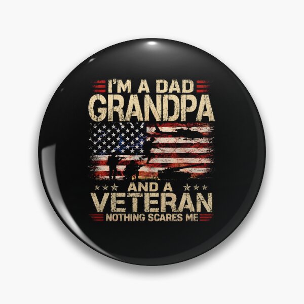 Item preview, Im A Dad Grandpa And A Veteran Nothing Scares Me Patriotic Design designed and sold by Osstaramilua.