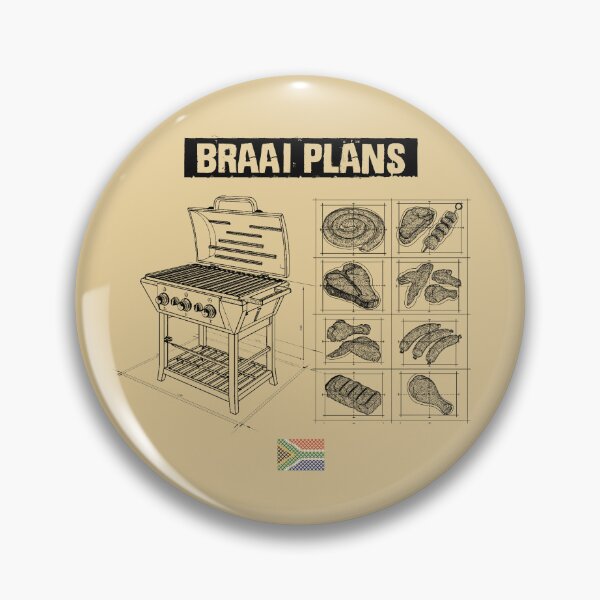 Item preview, South African Braai Plans BBQ Grill Meat Lover designed and sold by d247.