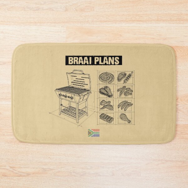 Item preview, South African Braai Plans BBQ Grill Meat Lover designed and sold by d247.