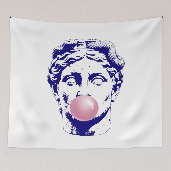 Item preview, Greek Statue Blowing Bubble Gum designed and sold by Lostinwaktu.