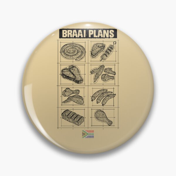 Item preview, Braai Plans South African BBQ Grilling Meat designed and sold by d247.