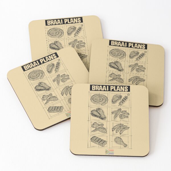 Item preview, Braai Plans South African BBQ Grilling Meat designed and sold by d247.