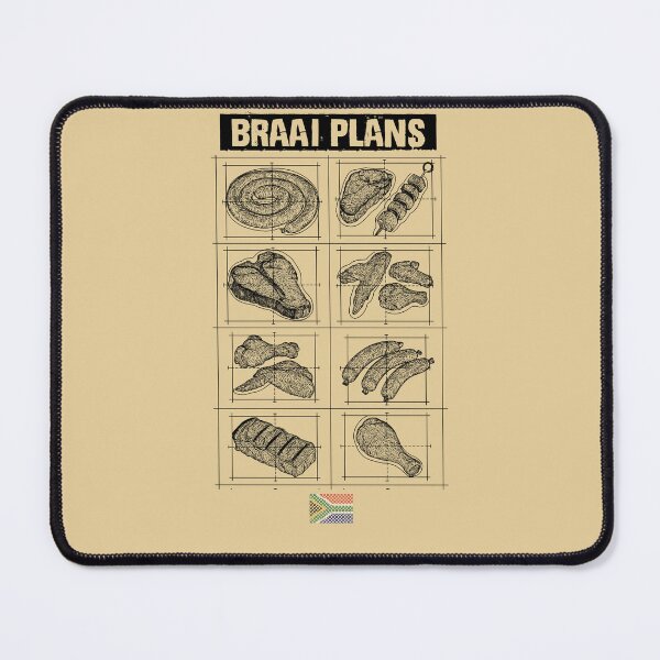 Item preview, Braai Plans South African BBQ Grilling Meat designed and sold by d247.