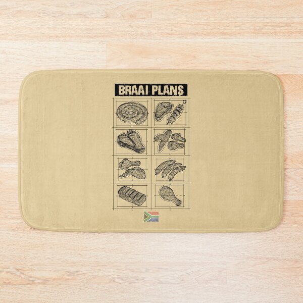 Item preview, Braai Plans South African BBQ Grilling Meat designed and sold by d247.