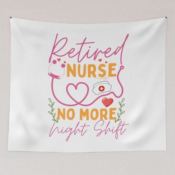 Item preview, Retired Nurse No More Night Shift Funny Nurse Retirement designed and sold by thebest-2studio.
