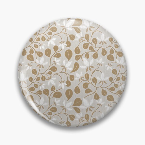 Item preview, Luxury Botanical Vine Floral Pattern Gold Cream Ivory designed and sold by DColourMuse.