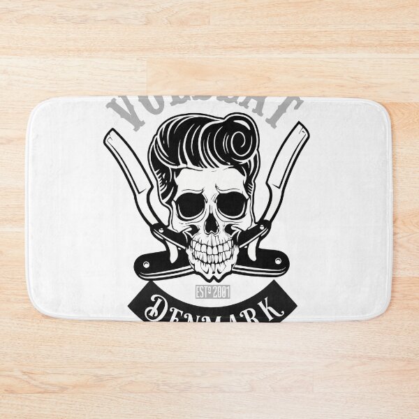 Item preview, Distressed Skull Barber Rock Emblem Graphic designed and sold by myfiOriginals.