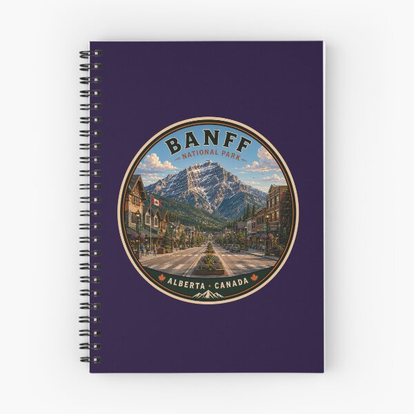 Item preview, Banff National Park Badge | Banff Avenue & Cascade Mountain | Alberta Canada designed and sold by Swanny's Custom T-shirt and Gift Designs.