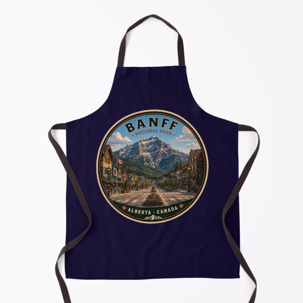 Item preview, Banff National Park Badge | Banff Avenue & Cascade Mountain | Alberta Canada designed and sold by Swanny's Custom T-shirt and Gift Designs.