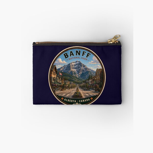 Item preview, Banff National Park Badge | Banff Avenue & Cascade Mountain | Alberta Canada designed and sold by Swanny's Custom T-shirt and Gift Designs.