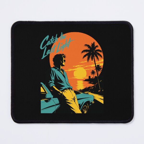 Item preview, Catch The Last Light Retro Synthwave Sunset Car Graphic designed and sold by wmhtees.