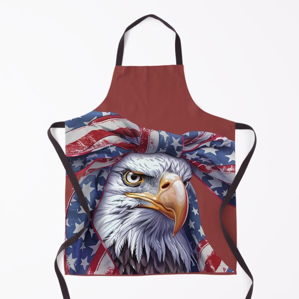 Item preview, Patriotic Bald Eagle with Coquette USA Flag Bow designed and sold by NotasCreativa.