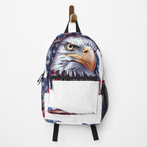 Item preview, Patriotic Bald Eagle with Coquette USA Flag Bow designed and sold by NotasCreativa.