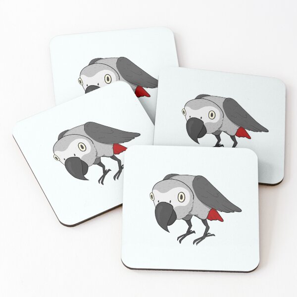Item preview, Derpy African Grey designed and sold by CrazyCatCraft.