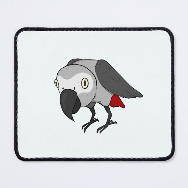 Item preview, Derpy African Grey designed and sold by CrazyCatCraft.