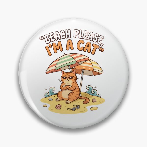 Item preview, Beach Please Cat designed and sold by AliveStyle.