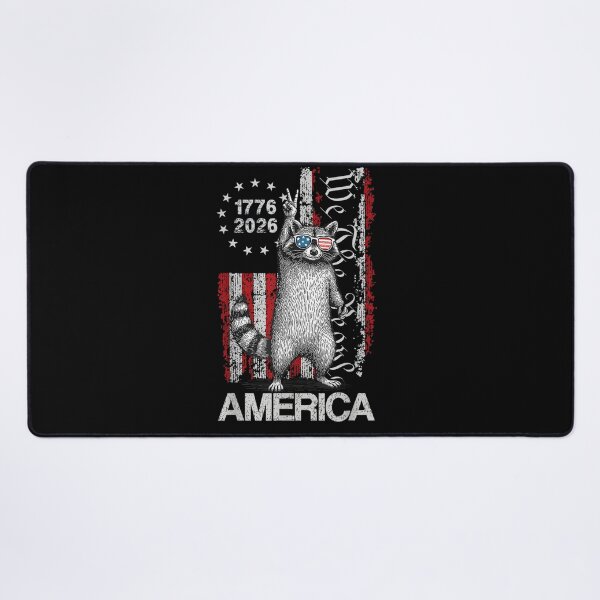 Item preview, American Funny Patriotic Raccoon 250 Years 4th of July designed and sold by MatherFisher.