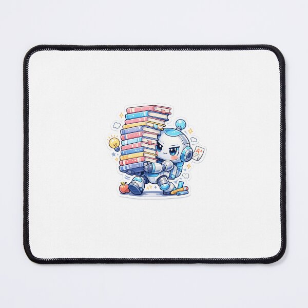 Item preview, Reading Robot Sticker Kawaii Study Aesthetic for Students & Book Lovers designed and sold by CutePrintCorner.