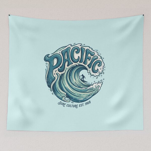 Item preview, Pacific – Groovy Coastal Word Design designed and sold by Sea Gem.