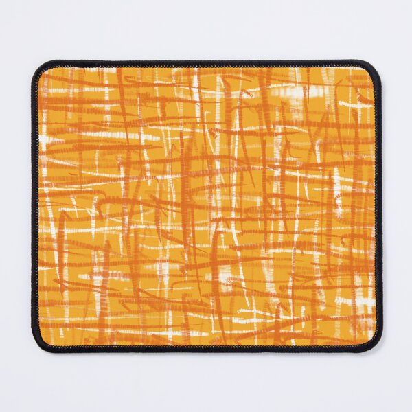 Item preview, Mid Century Modern Woven Hatch Abstract Linework Pattern in Orange designed and sold by kierkegaard.