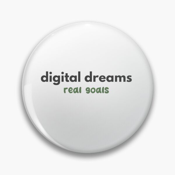 Item preview, Digital Dreams, Real Goals – Motivational Future Tech Typography Design designed and sold by StudioAyinla.