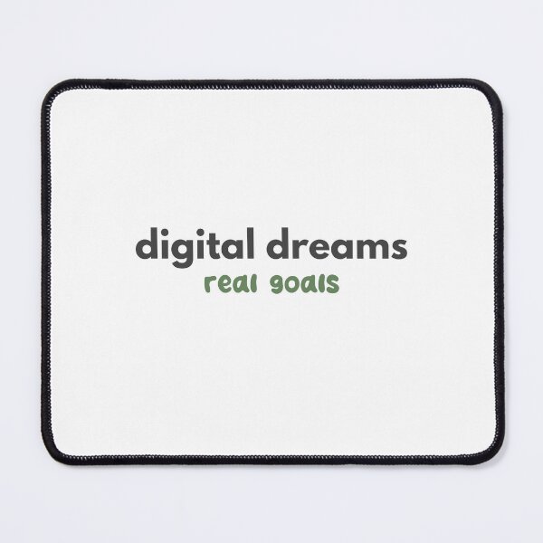 Item preview, Digital Dreams, Real Goals – Motivational Future Tech Typography Design designed and sold by StudioAyinla.