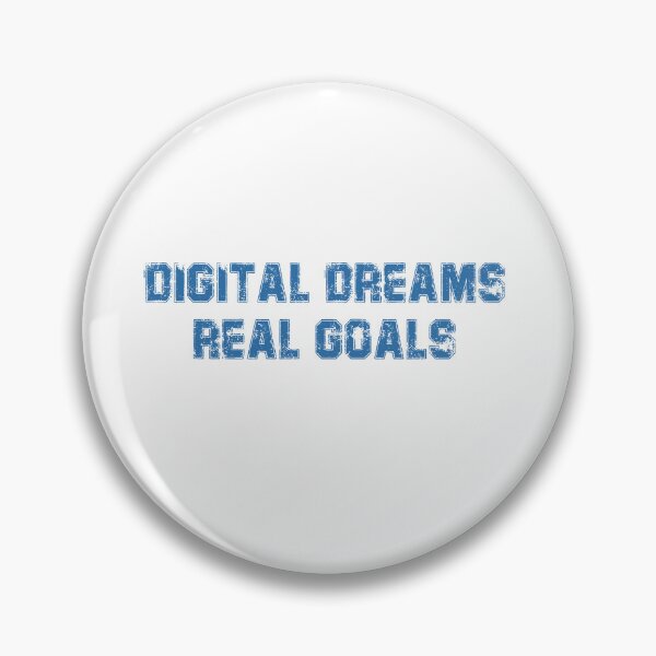 Item preview,  Digital Dreams, Real Goals – Motivational Future Tech Typography Design designed and sold by StudioAyinla.
