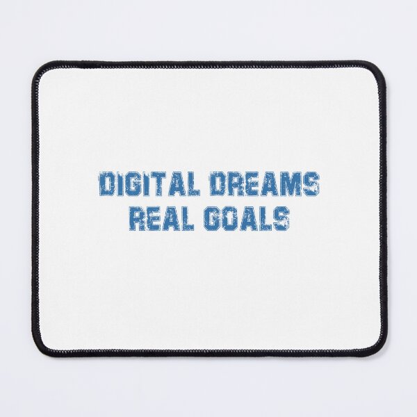 Item preview, Digital Dreams, Real Goals – Motivational Future Tech Typography Design designed and sold by StudioAyinla.
