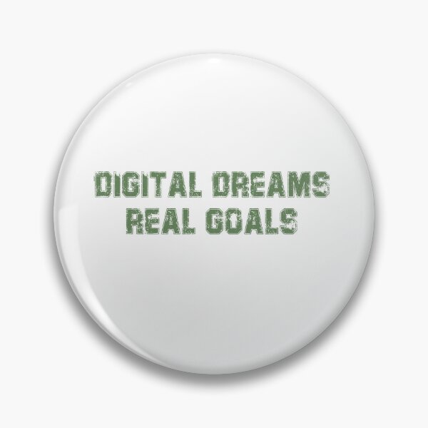 Item preview,  Digital Dreams, Real Goals – Motivational Future Tech Typography Design designed and sold by StudioAyinla.