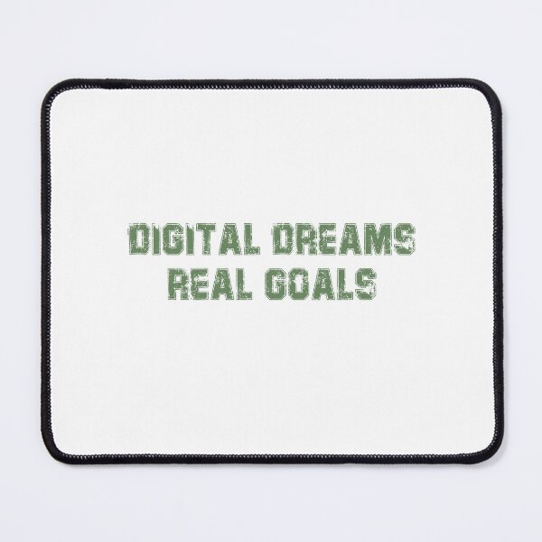 Item preview, Digital Dreams, Real Goals – Motivational Future Tech Typography Design designed and sold by StudioAyinla.