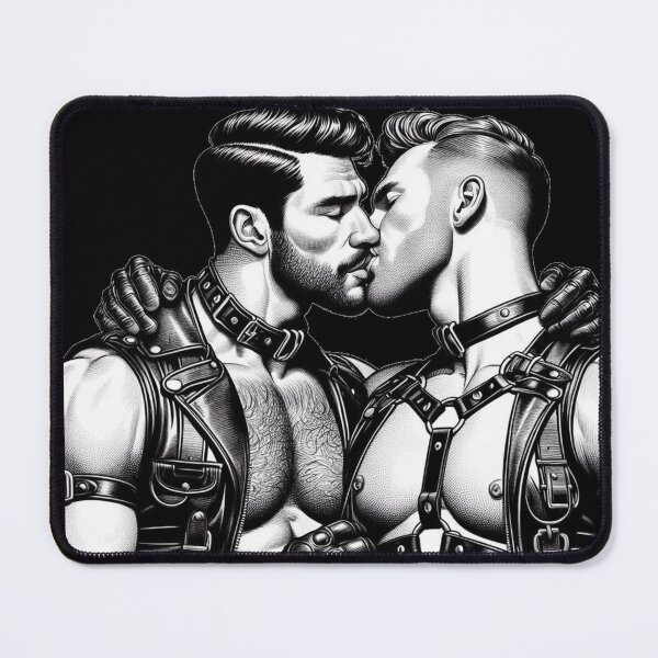 Item preview, Desire Leather Gay Pride Graphic Art Design designed and sold by ItsAKinkThing.