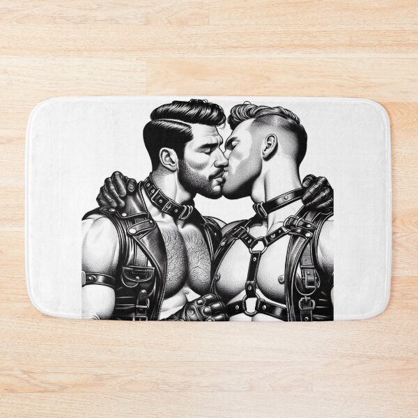 Item preview, Desire Leather Gay Pride Graphic Art Design designed and sold by ItsAKinkThing.