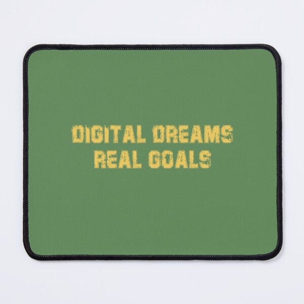 Item preview, Digital Dreams, Real Goals – Motivational Future Tech Typography Design designed and sold by StudioAyinla.