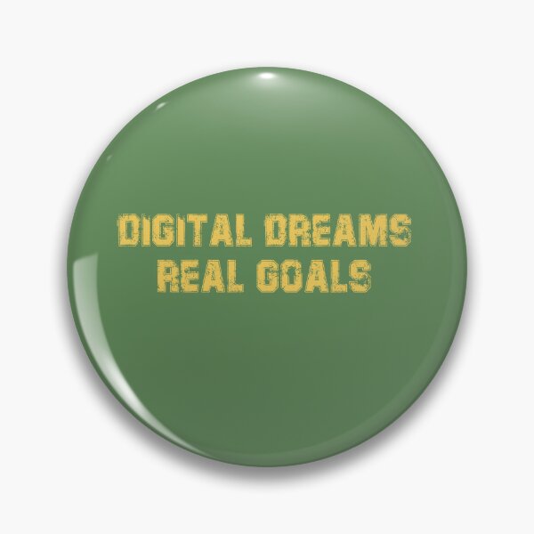 Item preview,  Digital Dreams, Real Goals – Motivational Future Tech Typography Design designed and sold by StudioAyinla.