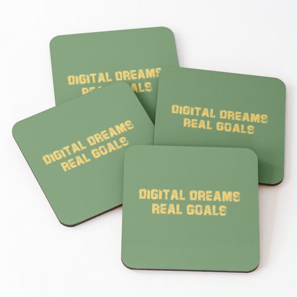 Item preview,  Digital Dreams, Real Goals – Motivational Future Tech Typography Design designed and sold by StudioAyinla.
