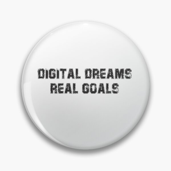 Item preview, Digital Dreams, Real Goals – Motivational Future Tech Typography Design designed and sold by StudioAyinla.