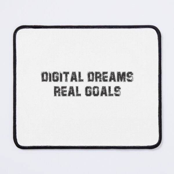 Item preview, Digital Dreams, Real Goals – Motivational Future Tech Typography Design designed and sold by StudioAyinla.
