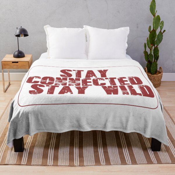 Item preview, Stay Connected, Stay Wild – Adventure & Digital Lifestyle Typography Design designed and sold by StudioAyinla.