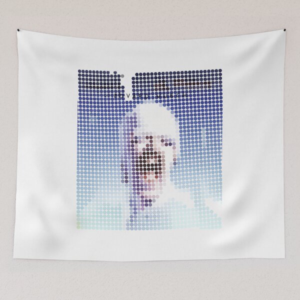Item preview, Dot Matrix Abstract Figure Blue Apparel designed and sold by snugglee.