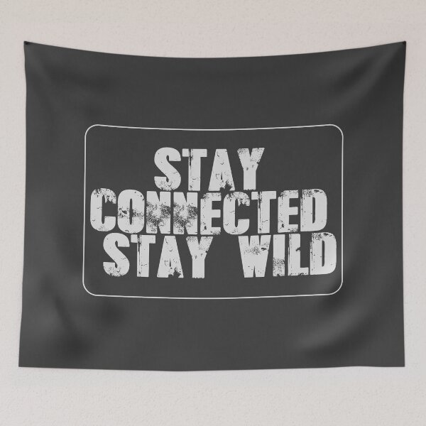 Item preview, Copy of Copy of Stay Connected, Stay Wild – Adventure & Digital Lifestyle Typography Design designed and sold by StudioAyinla.